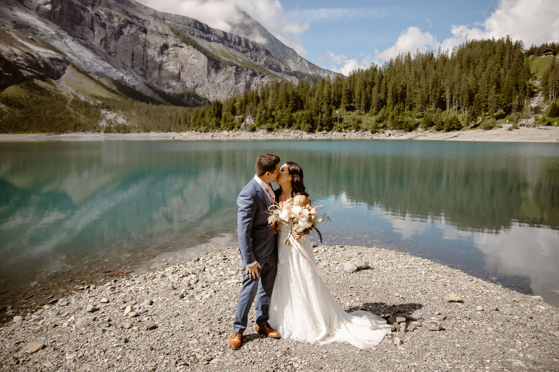 Oeschienen Lake Swiss Alps Switzerland Elopement Wedding 60 | Croatia Elopement Photographer and Videographer