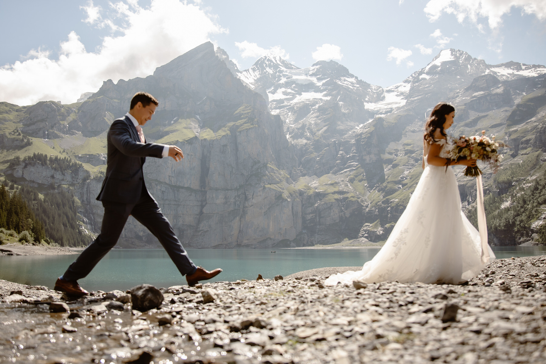 Oeschienen Lake Swiss Alps Switzerland Elopement Wedding 87 | Croatia Elopement Photographer and Videographer