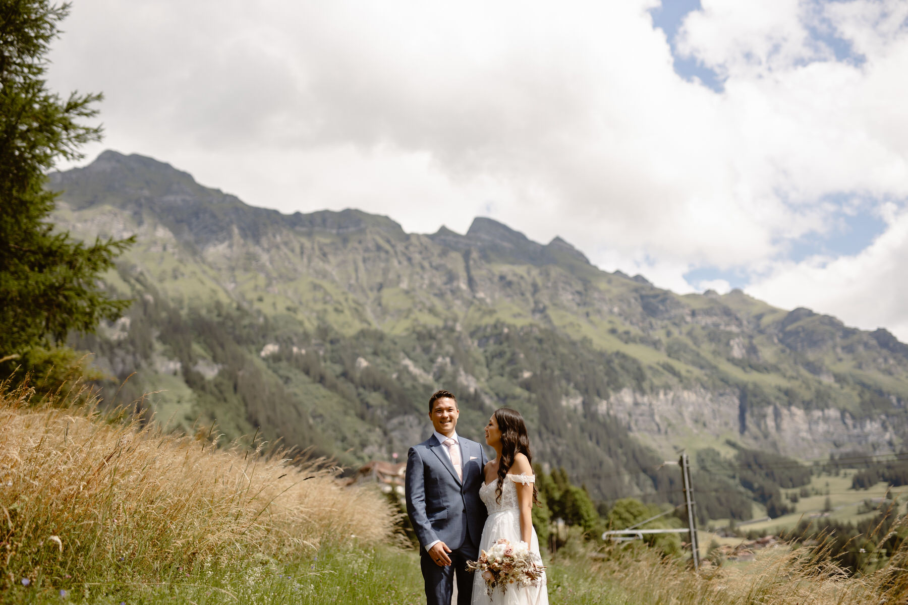 Swiss Alps Lauterbrunnen Switzerland Elopement Wedding 20 | Croatia Elopement Photographer and Videographer