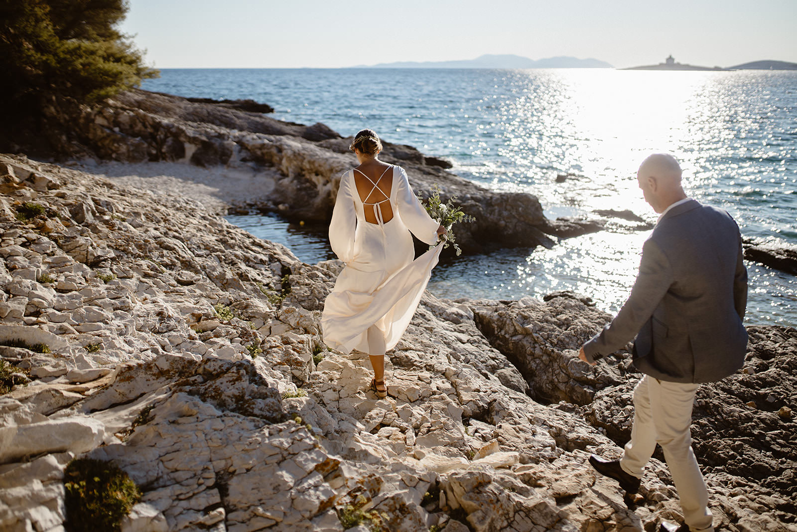Hvar beach Elopement Wedding Jessie Blake 254 | Croatia Elopement Photographer and Videographer