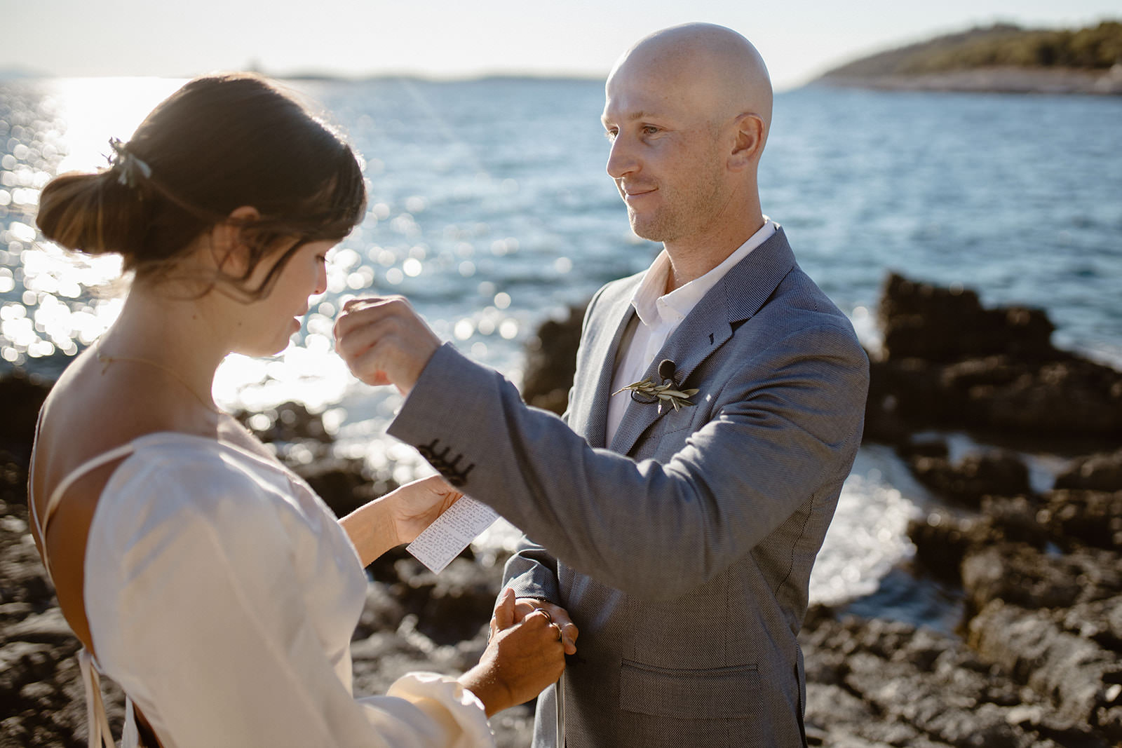 Hvar beach Elopement Wedding Jessie Blake 259 | Croatia Elopement Photographer and Videographer